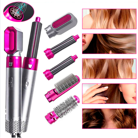 ✨ Cepillo Secador 5 en 1 – Alisa, Seca, Da Volumen y Estiliza tu Cabello